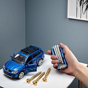 No-Slip Performance: The flat-head design grips screw heads securely