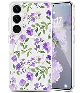 EYZUTAK Magnetic for Samsung Galaxy S26 Case Flower Case Compatible with MagSafe, Pretty Floral S...