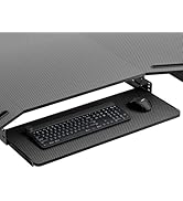 EUREKA ERGONOMIC Adjustable Keyboard Tray Under Desk, 28x11 Inch Large Slide Out Keyboard & Mouse...