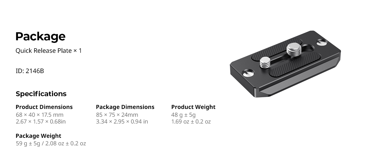 quick release plate 2146