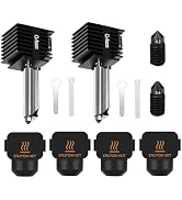 Sahvaim 2 Pack 0.4MM Hotend Kit for Bambu Lab A1 Mini/A1 3D Printer, High-Temperature Hardened St...