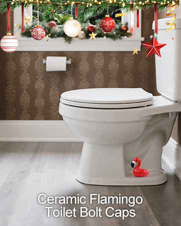 Flamingo Toilet Bolt Covers Decorative