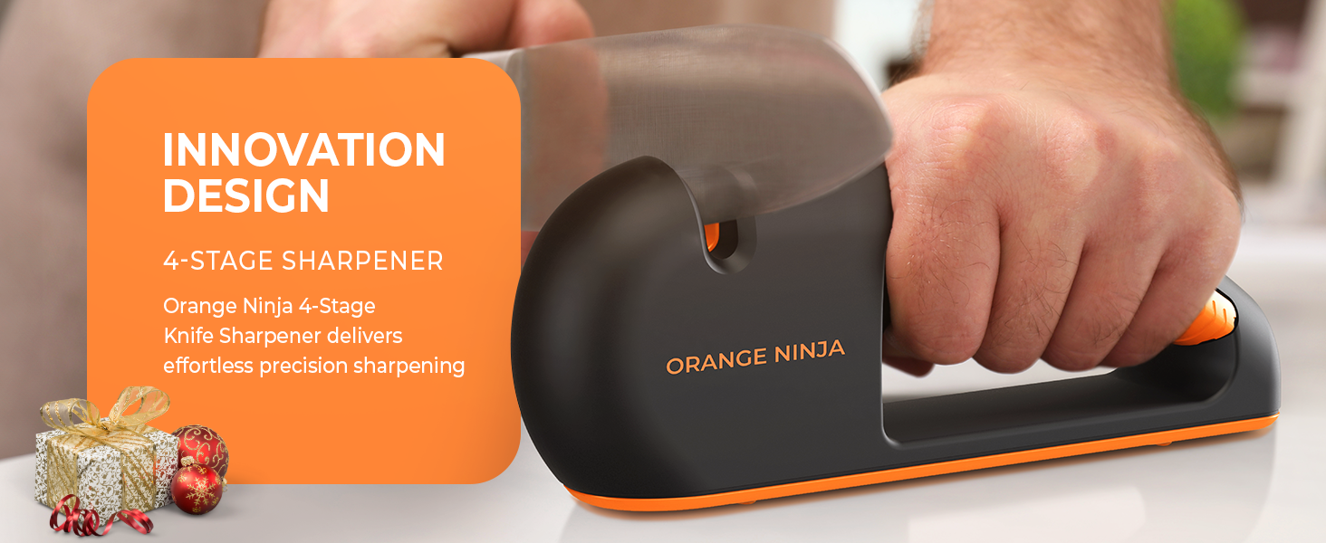 Orange Ninja Knife Sharpener afilador de cuchillos amolador de cuchillos manual afilador de