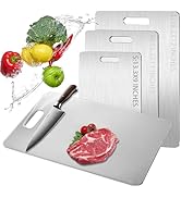 Titanium Cutting Board 2025 New Upgrade 100% Pure Titanium Cutting Boards for Kitchen - Double-Si...