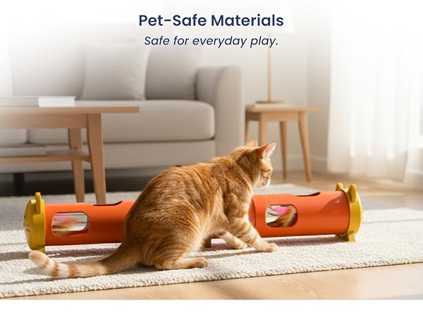 Electric feather teaser toy for indoor cats