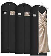 Syeeiex 72'' Long Dress Bags for Gowns, Garment Bags for Hanging Clothes, Dress Garment Bag, Garm...