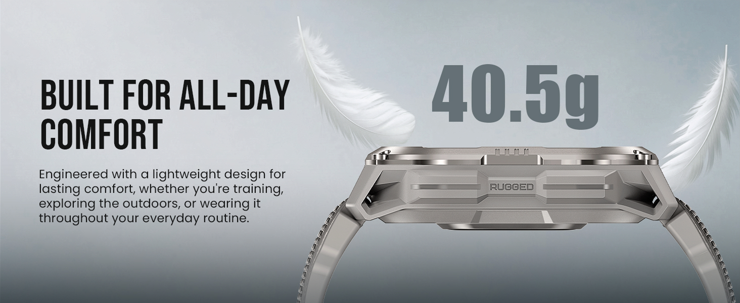 Engineered with a lightweight design forlasting comfort snart watch