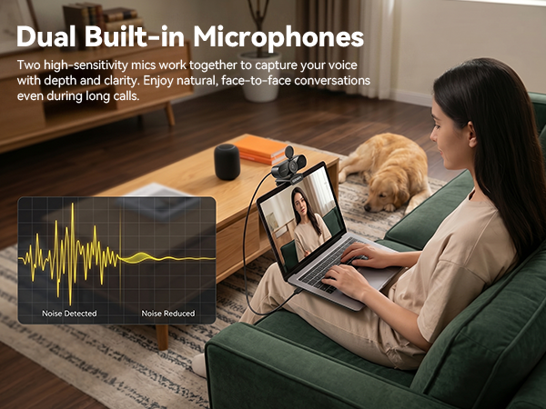 Dual Built-in Microphones