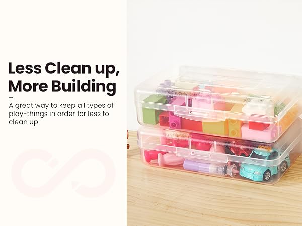 6 pack pencil box clear plastic