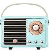 SpringFlora Retro Bluetooth Speaker,Wireless Vintage Small Speaker with Stereo Sound,Hands-Free C...