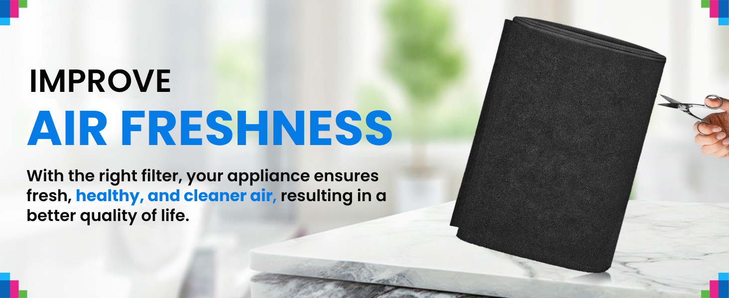 This activated carbon air filter roll improve air freshness