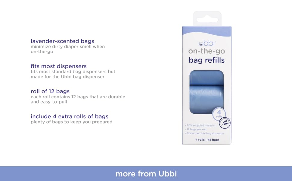 Ubbi bag refills, 4 pack
