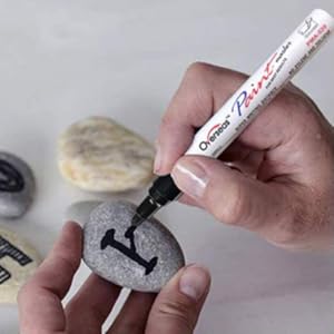 Use Overseas paint marker mark on stone