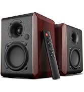 Saiyin Powered Bluetooth Bookshelf Speakers with 3.75" Woofer, 30W*2 Record Player Speakers with ...