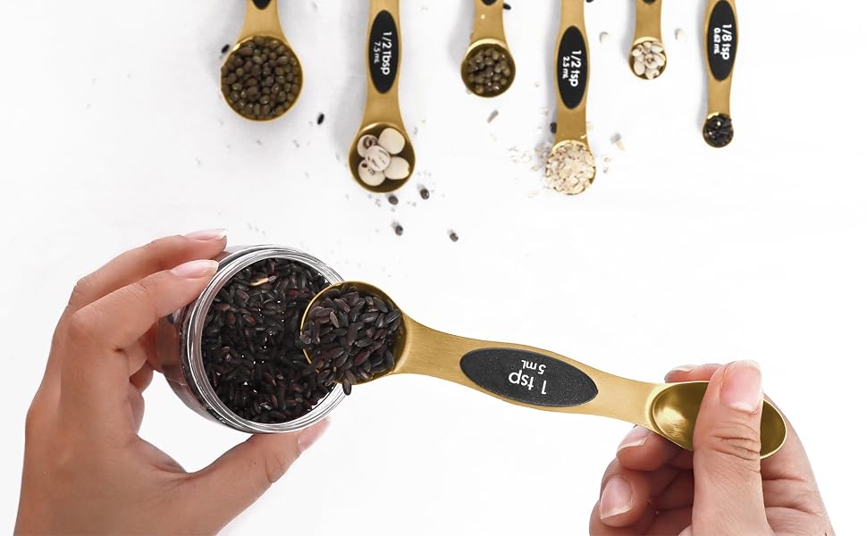 fits in spice jars or narrow bottles gold
