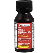 A+Health Iodine Tincture USP 2%, First Aid Antiseptic, Prevent Infection in Minor Cuts, Scrapes a...