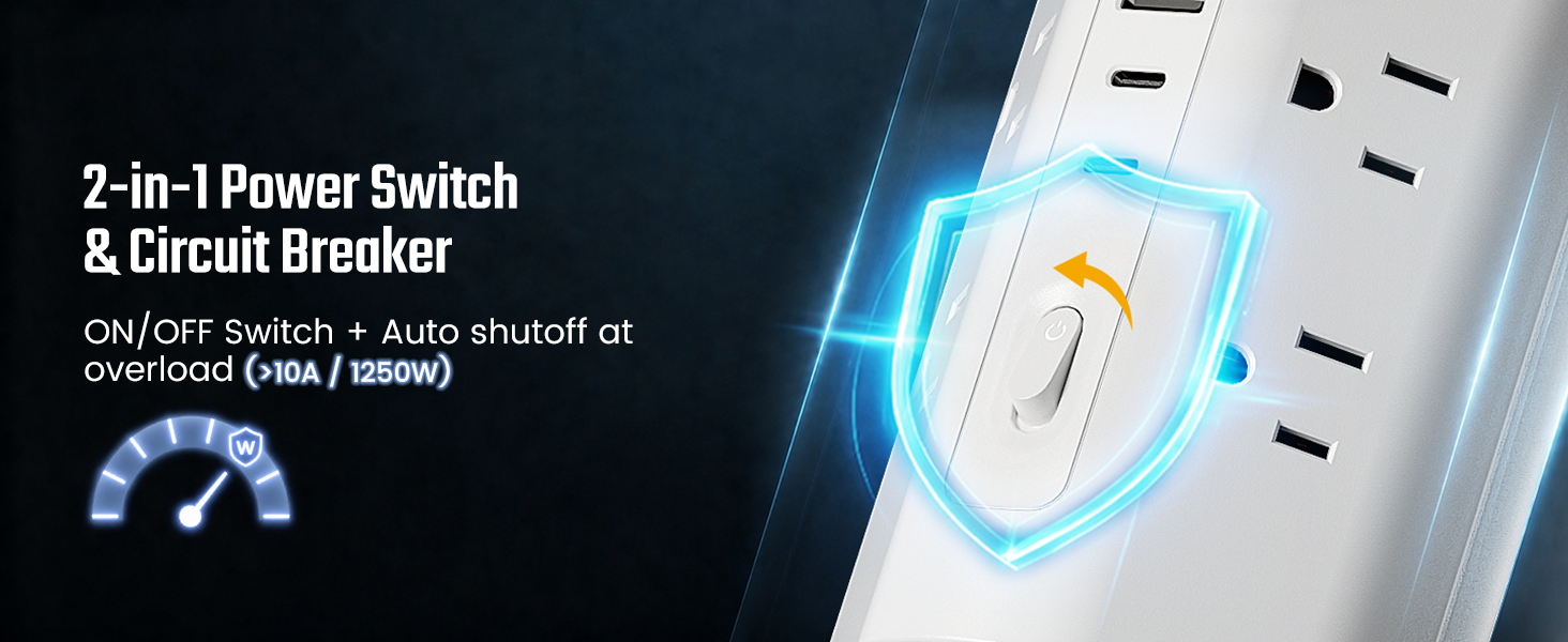overload protection outlet strip