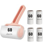 Rgqphantom,Lint Roller,5 Refills 300 Sheets,Pet Hair Remover Kit,1 Handle with 5 Extra Sticky Lin...
