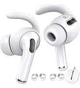 AhaStyle 3 Pairs AirPods Pro Ear Hooks Covers Headphone Accessories, White | Added Storage Pouch,...