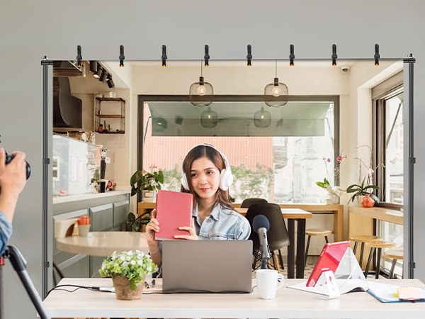 EMART Backdrop Stand 10x7ft Photo Studio Adjustable Background Stand Support Kit for Video p