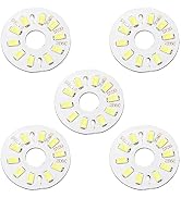 Othmro 5Pcs 35mm Dia LED Chip Bulb Super Bright High Power, 15-17V 6500K 5730 Aluminum LED Bulb S...