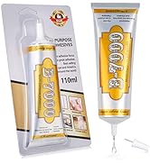B7000 Rhinestone Glue Clear, B-7000 Glue 3.7 fl oz Upgrade Multi-Function Adhesive Super Glue wit...