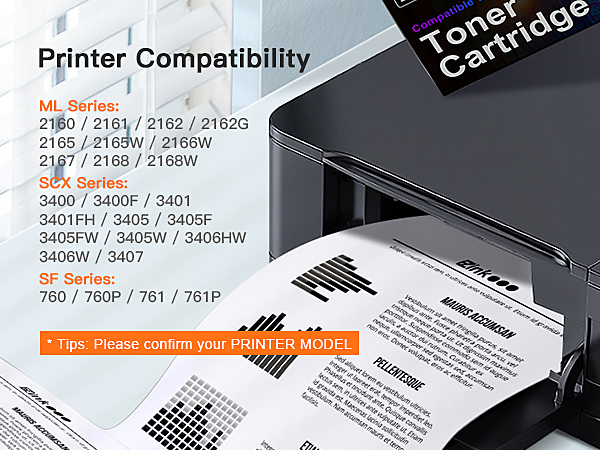 Samsung MLT-D101S 101S MLTD101S to use with ML-2166W ML-2160 Compatible Toner Cartridge