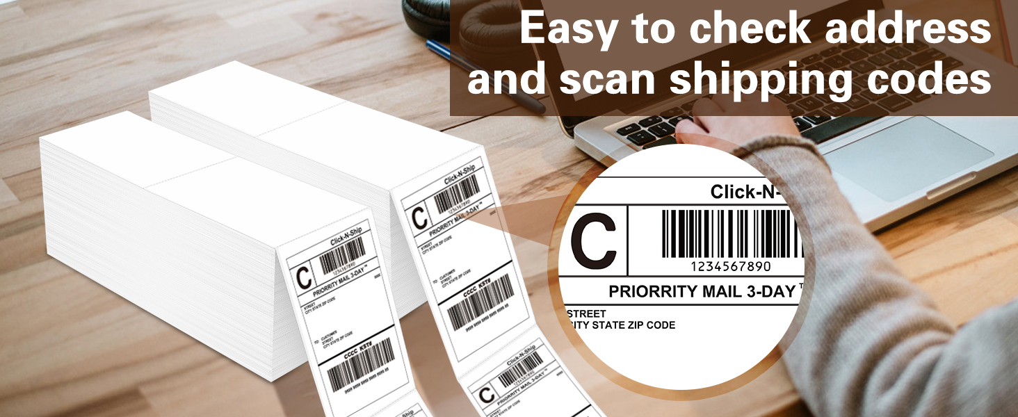 easy to check address and scan shipping codes