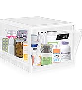 Large Medicine Lock Box with Combination Code - Secure Lockable Storage Box for Medication, Snack...