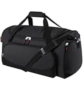 55L Sports Duffle Bags Large Gym Duffel Bag Workout Bag for Men - Black
