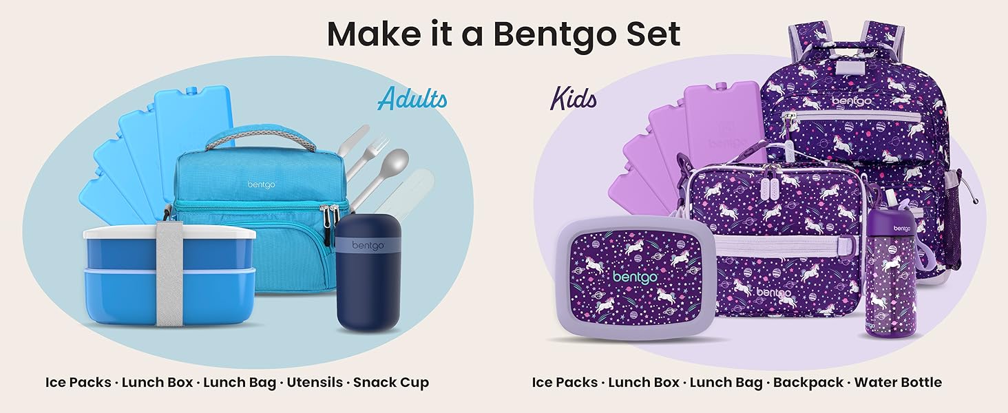bentgo set, bentgo lunch bag ice packs, ice packs for backpack, ice pack for bentgo lunch box