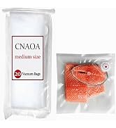 CNAOA 3rd-Generation (9" x 10") 20 PCS Upgraded Reusable High-Seal Bags (Vacuum Sealer Machine No...