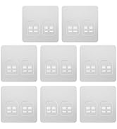 Lsnisni 8 Pack Replacement, Strong Double Hooks for Bathroom Shelves & Kitchen Racks, Waterproof ...