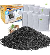 KEEPOW 8 Pack Activated Charcoal Odor Absorber for iTouchless 8 Gallon & Larger, Trash Can Deodor...