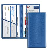 TOURSUIT Car Registration and Insurance Card Holder, Vehicle License Document Glove Box Compartme...