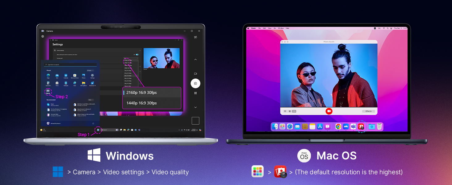 Shows how to open the N660P PRO on Windows and Mac systems