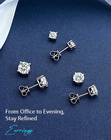 moissanite earrings