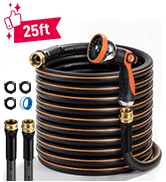 25ft garden hose with sprayer