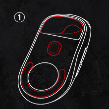 Step 1 of replacing your mouse SKates
