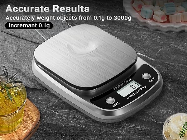 Professional Digital Food Kitchen Scale 3000g/0.1g Accurate
