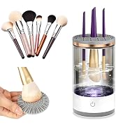 Electric Makeup Brush Cleaner - Portable Compact Design for Travel Home Use - Professional Makeup...
