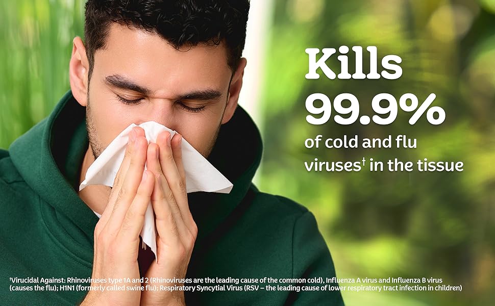 Kills 99.9% of cold and flu viruses