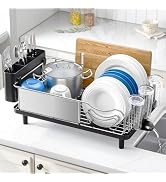 Urackify Stainless Steel Dish Drying Rack - Large Capcity 304 Grade Dish Drainer for Kitchen Coun...
