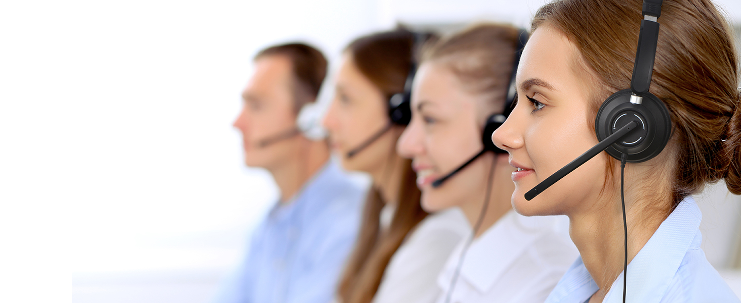 usb headset with microphone for pc laptop 3.5mm wired computer headset headphone with microphone