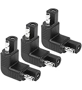 SinLoon 3 Pcak 90 Degree SAE Adapter, SAE Polarity Reverse Adapter, Quick Disconnect Extension Ca...