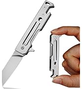 VALHALLA Mini EDC Pocket Knife, Small Titanium Folding Knife with Liner Lock, Lightweight EDC Too...