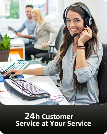 a woman with a headset on her head