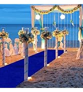 Blue Aisle Runner for Wedding Ceremony 48" x20FT Wedding Aisle Runner Royal Blue Velvet Runner Ca...