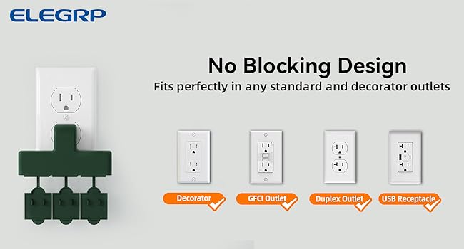 3 heavy duty outlet extender