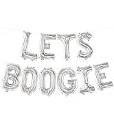 KatchOn, Silver Lets Boogie Balloons - 16 Inch | Let Boogie Balloon for Lets Boogie Party Decorat...